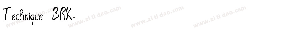 Technique BRK字体转换